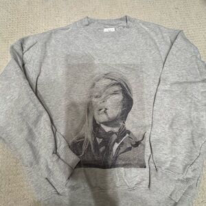 Anine Bing Gray Ramona Crewneck Sweater